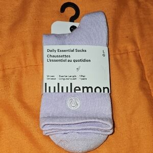 Lululemon Daily Essential Socks! Nwts, SHVL! Dont Miss Out. Sz Large!